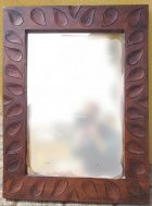 Specchio cornice foglie intagliate - L' ALLORO di Mariani Laura